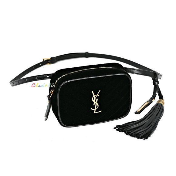 Saint Laurent Handbags - Saint Laurent Monogram Lou Velvet Belt Bag